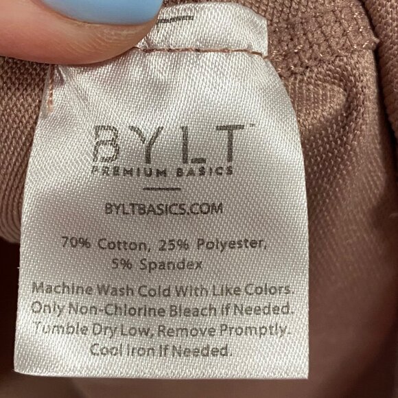 BYLT Men's Drop-Cut Lux Mauve Tee Size L - Picture 4 of 7